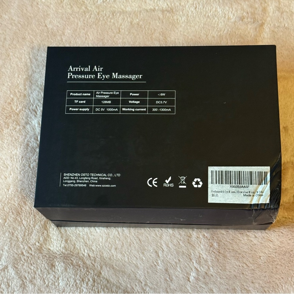 Black Air Pressure Eye Massager - Picture 3 of 13
